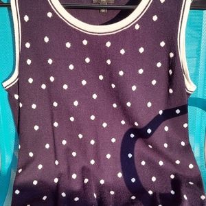Talbots Dotted Sleeveless Sweater